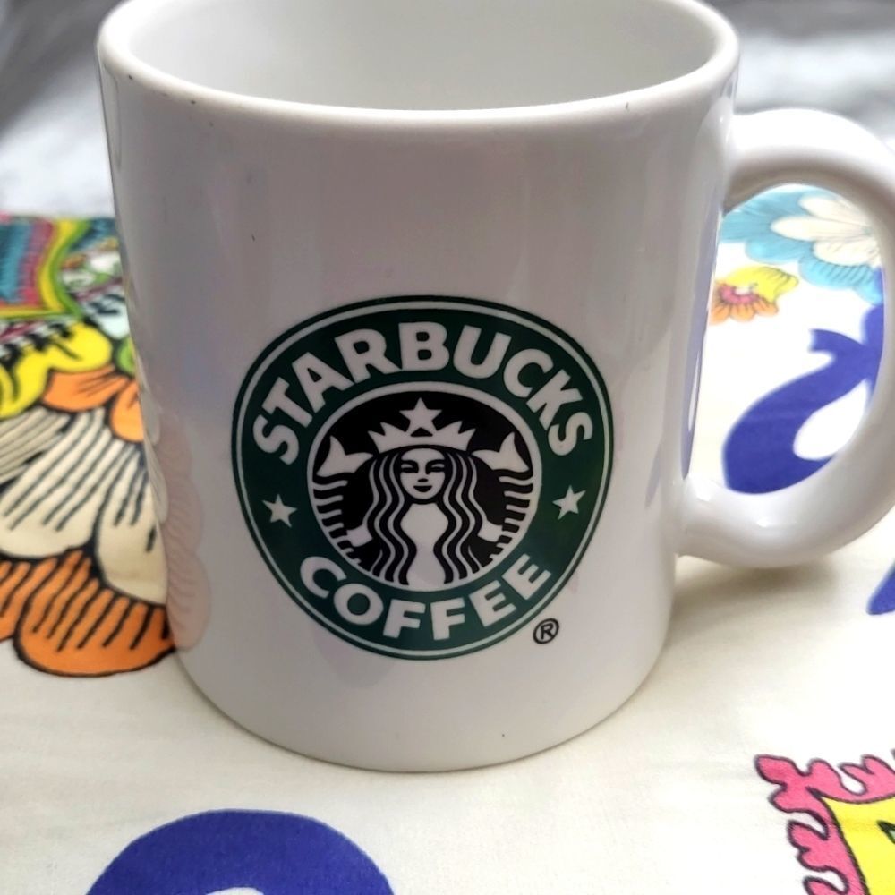 Vintage Starbucks Mermaid Siren Coffee Logo Mug 12 oz